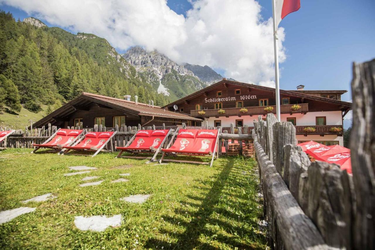 Berghotel Schlickeralm 1.616 M Fulpmes Luaran gambar